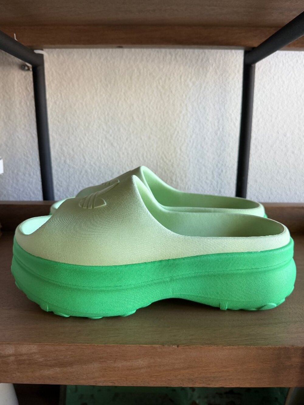 ADIDAS Adifom Stan Smith platform slides in Energy Green Various Sizes - Picture 5 of 6